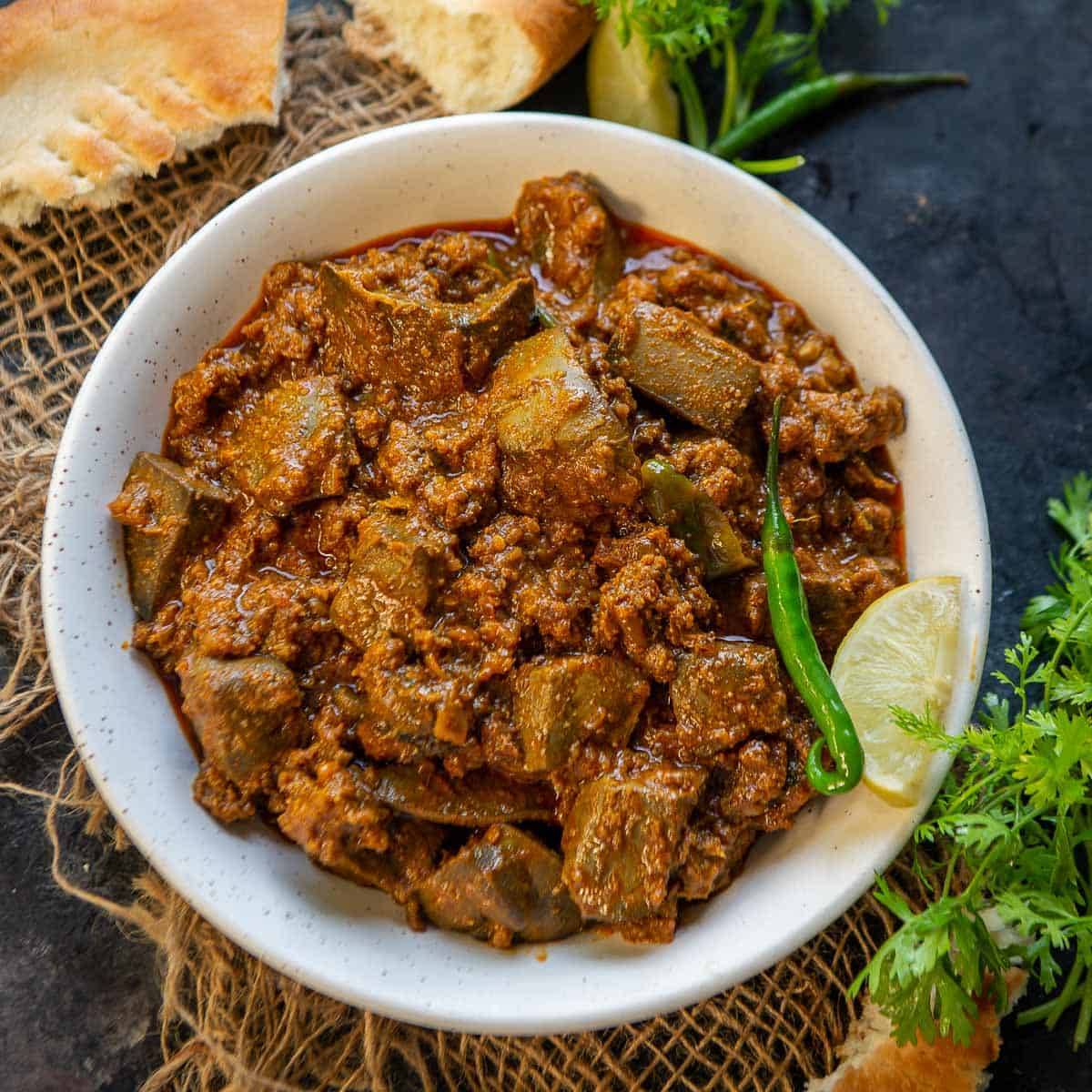 Veg keema kaleji